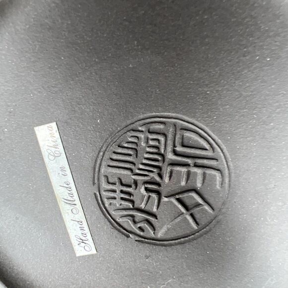 Vintage Chinese Handmade Yixing Zisha Clay Teapot And Teacups Artist Signed - Picture 7 of 12